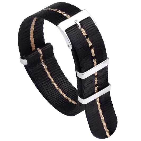 Cinturino Nato Masar 22mm G10 Nylon Nero Cachi