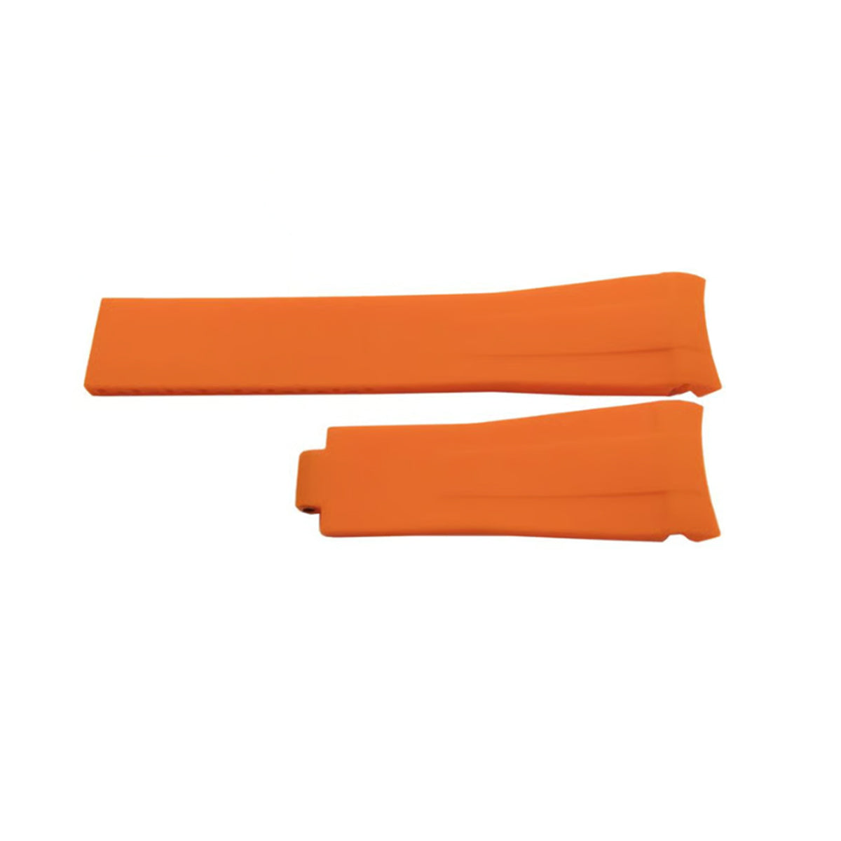 Masar Bracelet Premium Caoutchouc siliconé Orange - Omega, Rolex et Autres - Courbé / CTS