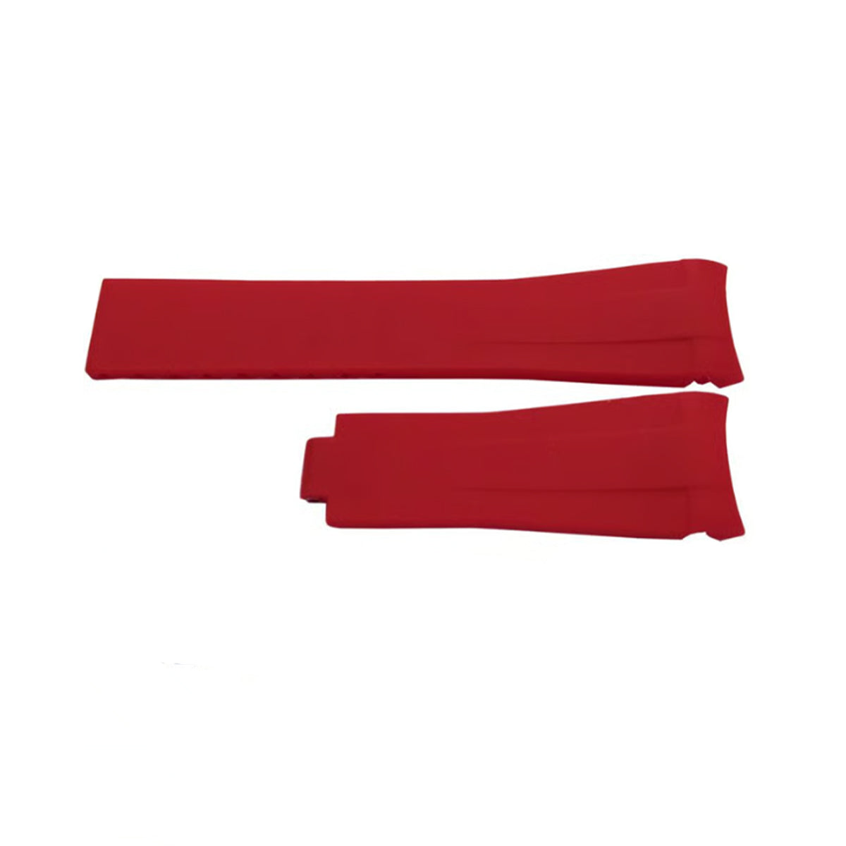 Masar Bracelet 20mm Premium Silicone Rubber Red - Omega, Rolex and Others - Curved / CTS
