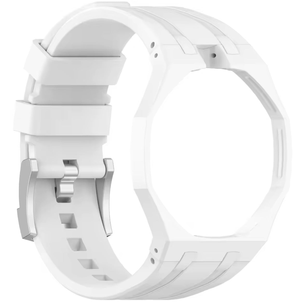 Masar Bracelet compatible avec Swatch Royal Pop x AP -  Lépine → couronne à 12h - Silicone