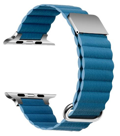 Cinturino in pelle microfibra – Compatibile con Apple Watch – Fibbia magnetica