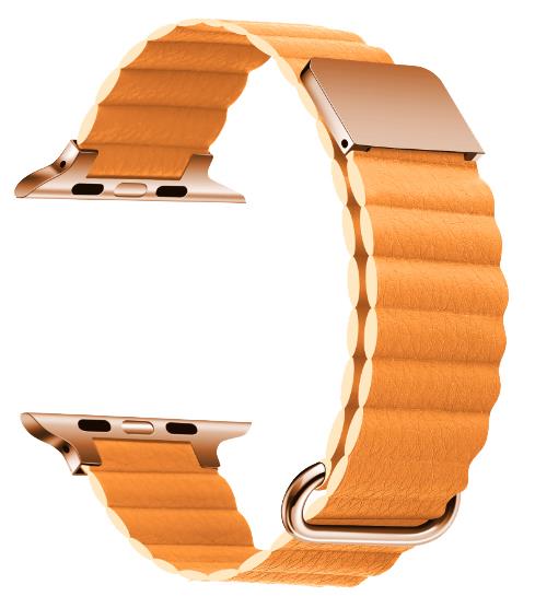 Cinturino in pelle microfibra – Compatibile con Apple Watch – Fibbia magnetica