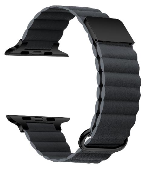 Cinturino in pelle microfibra – Compatibile con Apple Watch – Fibbia magnetica
