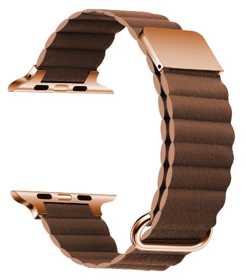 Cinturino in pelle microfibra – Compatibile con Apple Watch – Fibbia magnetica
