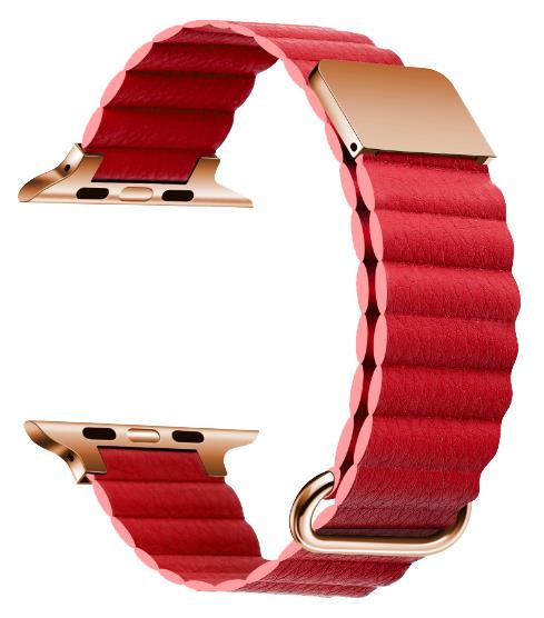Cinturino in pelle microfibra – Compatibile con Apple Watch – Fibbia magnetica