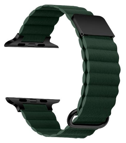 Cinturino in pelle microfibra – Compatibile con Apple Watch – Fibbia magnetica