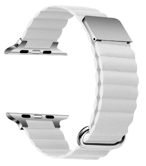 Cinturino in pelle microfibra – Compatibile con Apple Watch – Fibbia magnetica