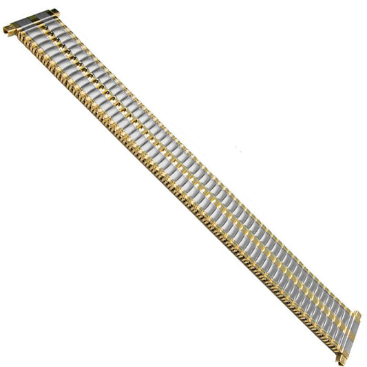 14mm) 16mm 18mm Catena Elasticizzata Cinturino Orologio Argento/Argento Oro/Oro Acciaio Satinato Cinturino Specchio