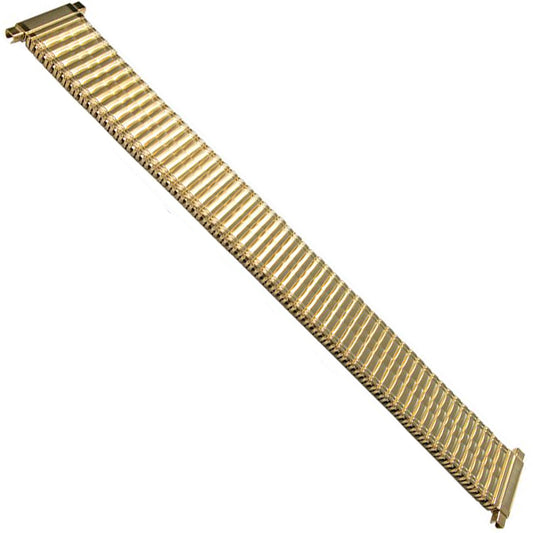 10mm) 12mm 14mm Cinturino per orologio a catena elastico Oro/Oro Acciaio spazzolato Specchio Bordo sottile