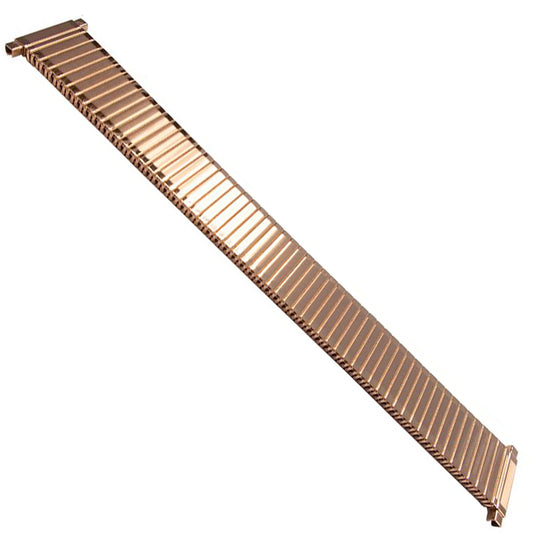18mm) 20mm 22mm Catena Elasticizzata Cinturino Orologio Oro Rosa Oro Acciaio Satinato Specchio Bordo Sottile