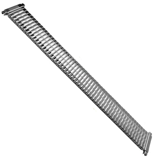 18mm) 20mm 22mm Chaîne Bracelet de montre extensible Argent/Silver - Acier Brossé Miroir