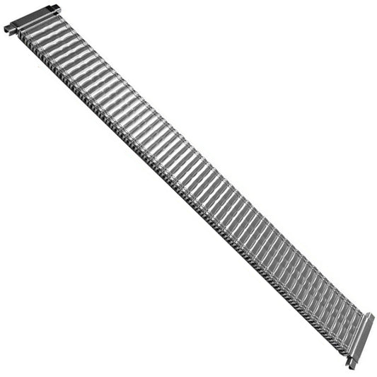 10mm) 12mm 14mm Catena Orologio Cinturino Elasticizzato Argento/Argento Acciaio Spazzolato Specchio Bordo Sottile