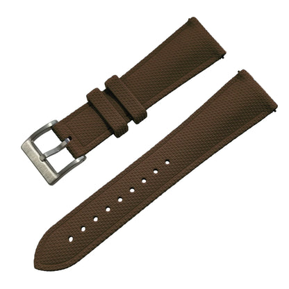 FKM Rubber Watch Strap - Sailcloth Texture - Quick Release - Pin Buckle - Universal