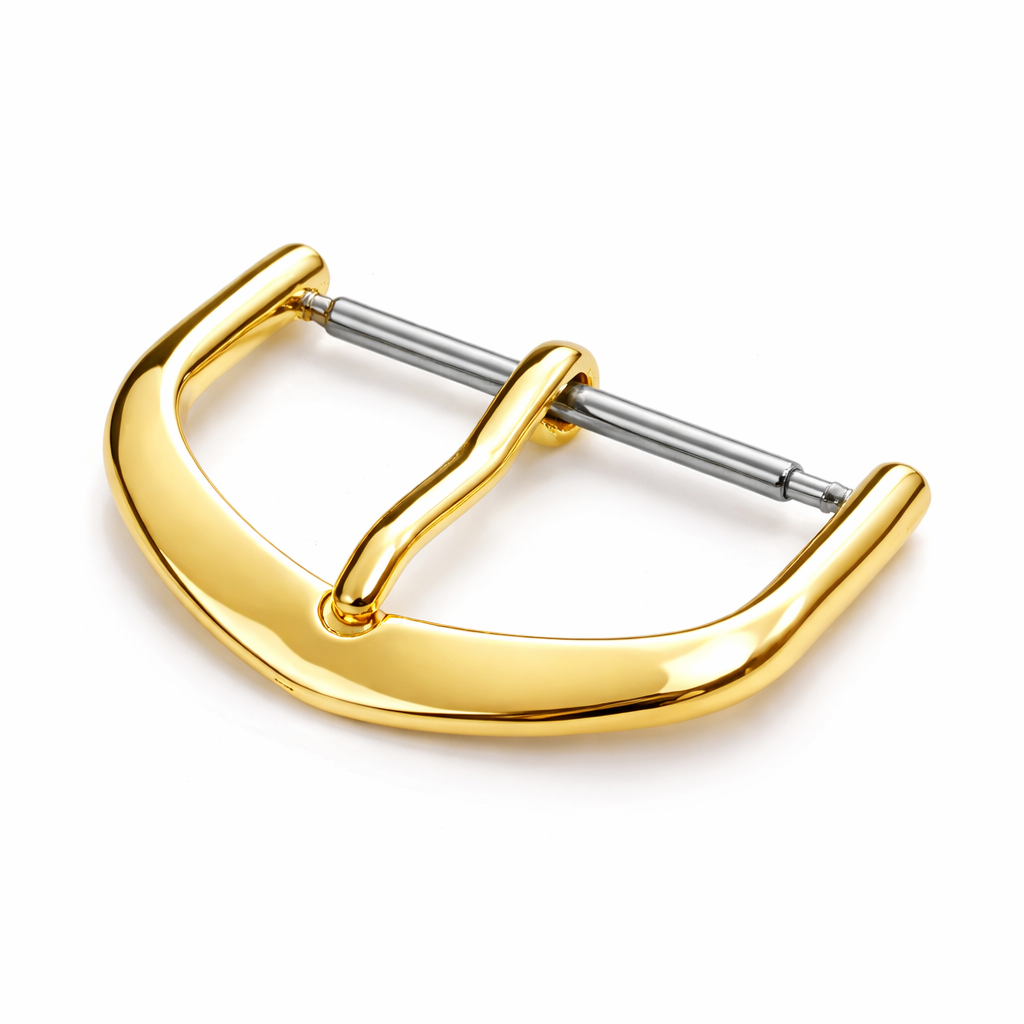 Masar Boucle pour Bracelet Montre & Nato - Aluminium Or Poli Miroir| Ardillon 1,75mm - 1 Pc