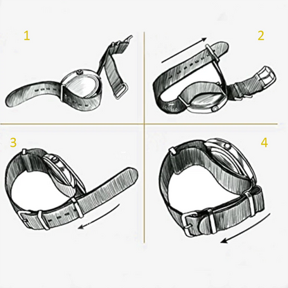 Bracelet Montre pour Briston - Nato Jaune Moutarde