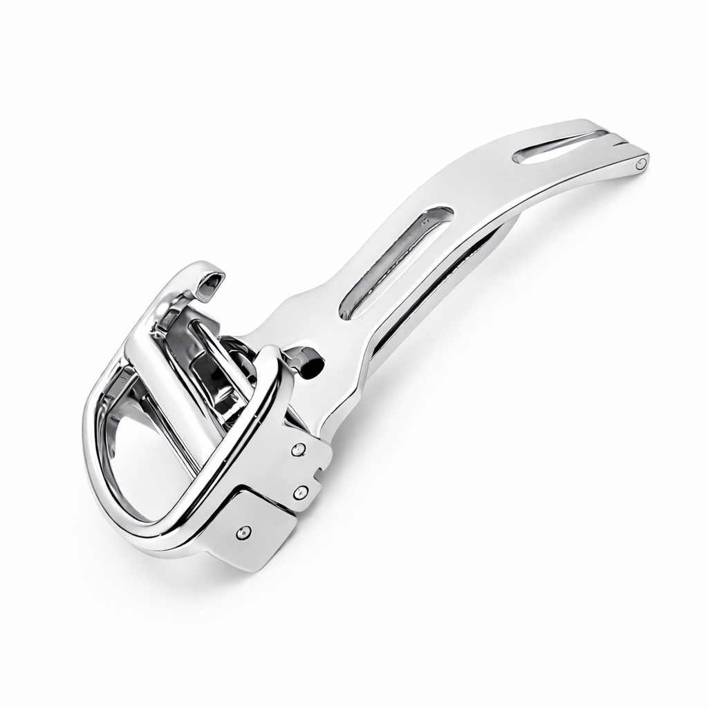 Masar Boucle Déployante Compatible avec Cartier Fermoir Argent - Bracelet sans Ardillon