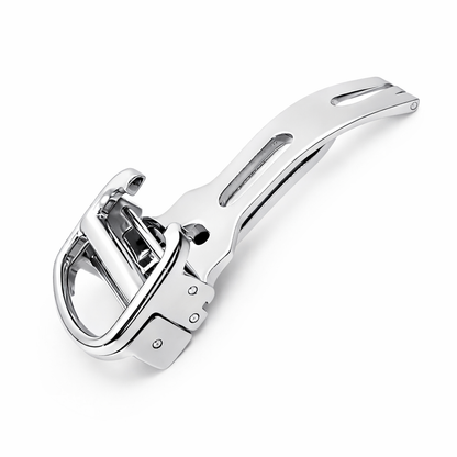 Masar Boucle Déployante Compatible avec Cartier Fermoir Argent - Bracelet sans Ardillon