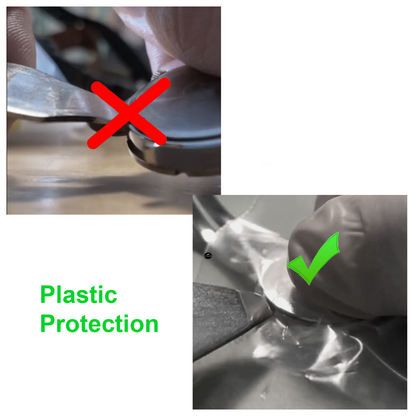 Couteau Ouvre Boîtier à Levier pour Montre - 2 Lames Outil pour Piles (tenue à la main) - une lame montée latéralement