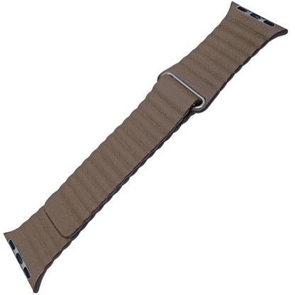 Bracciale in pelle microfibra - Compatibile con Apple Watch - Fibbia magnetica