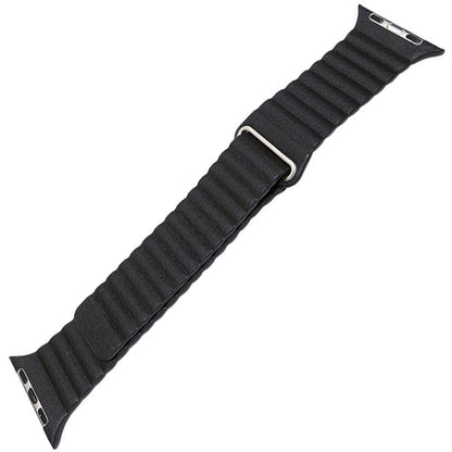 Bracciale in pelle microfibra - Compatibile con Apple Watch - Fibbia magnetica