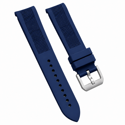 Bracelet Montre en Caoutchouc FKM - Motif quadrillé / Incurvé - Universel