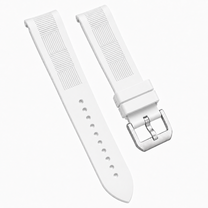 Bracelet Montre en Caoutchouc FKM - Motif quadrillé / Incurvé - Universel