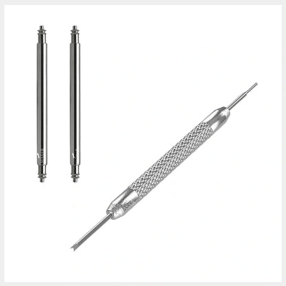 Correa de reloj de malla milanesa de 18 mm, negra, malla fina, diámetro de 0,4 mm - Universal