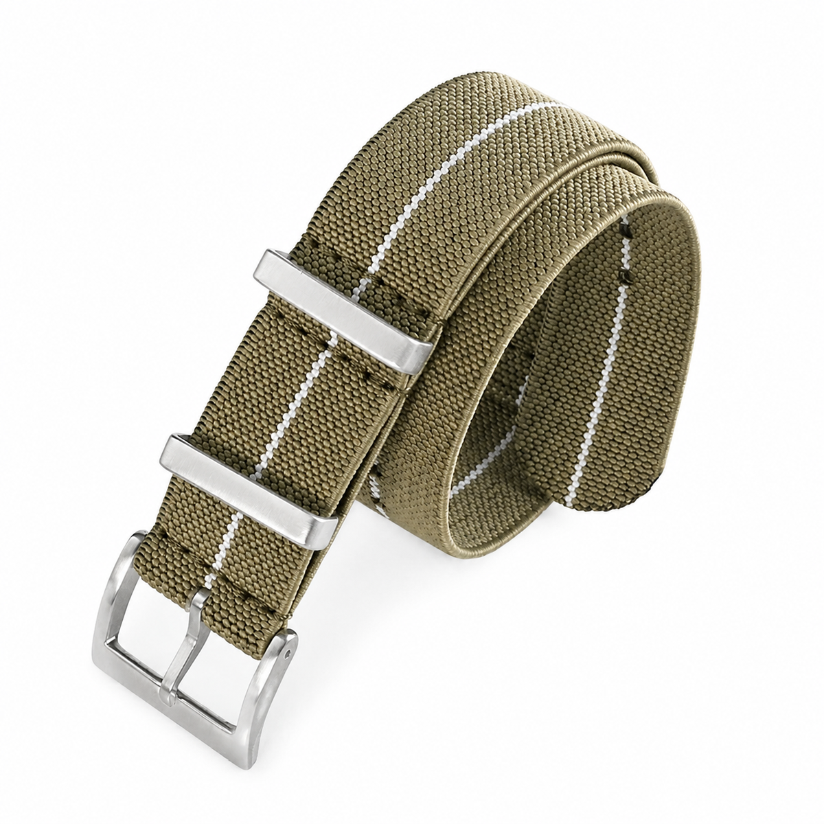 Masar Bracelet NATO Parachute en Nylon Élastique - 28cm - Ultra Premium