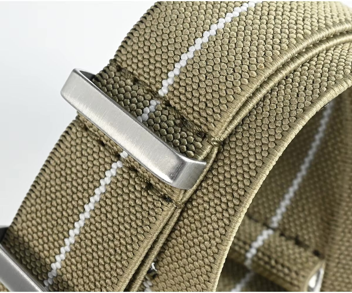 Masar Bracelet NATO Parachute en Nylon Élastique - 28cm - Ultra Premium