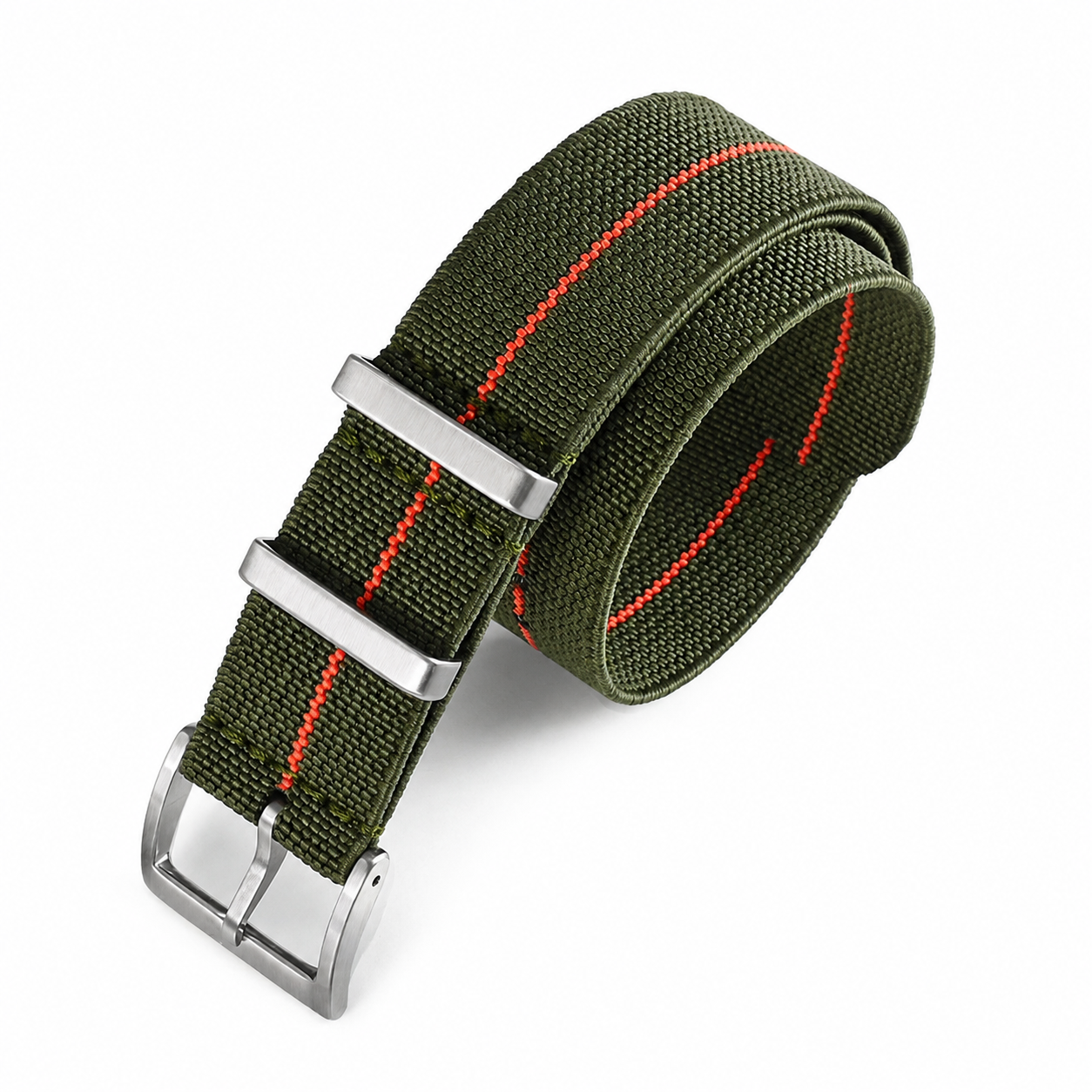 Masar Bracelet NATO Parachute en Nylon Élastique - 28cm - Ultra Premium