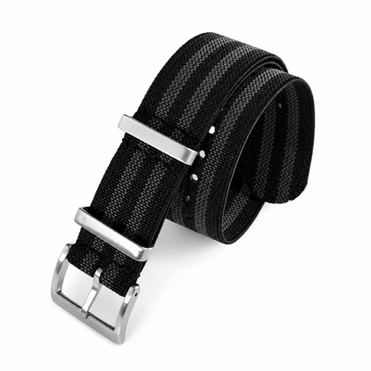 Masar Bracelet NATO Parachute en Nylon Élastique - 28cm - Ultra Premium