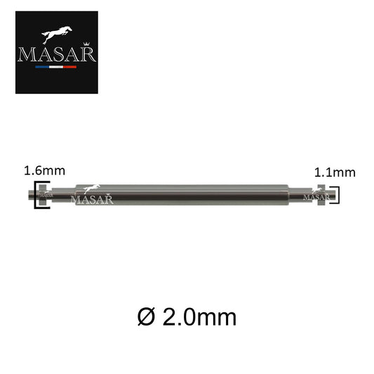 Masar Barrette à ressort remplacement Deluxe Citizen 509.00155 - 2 Pcs