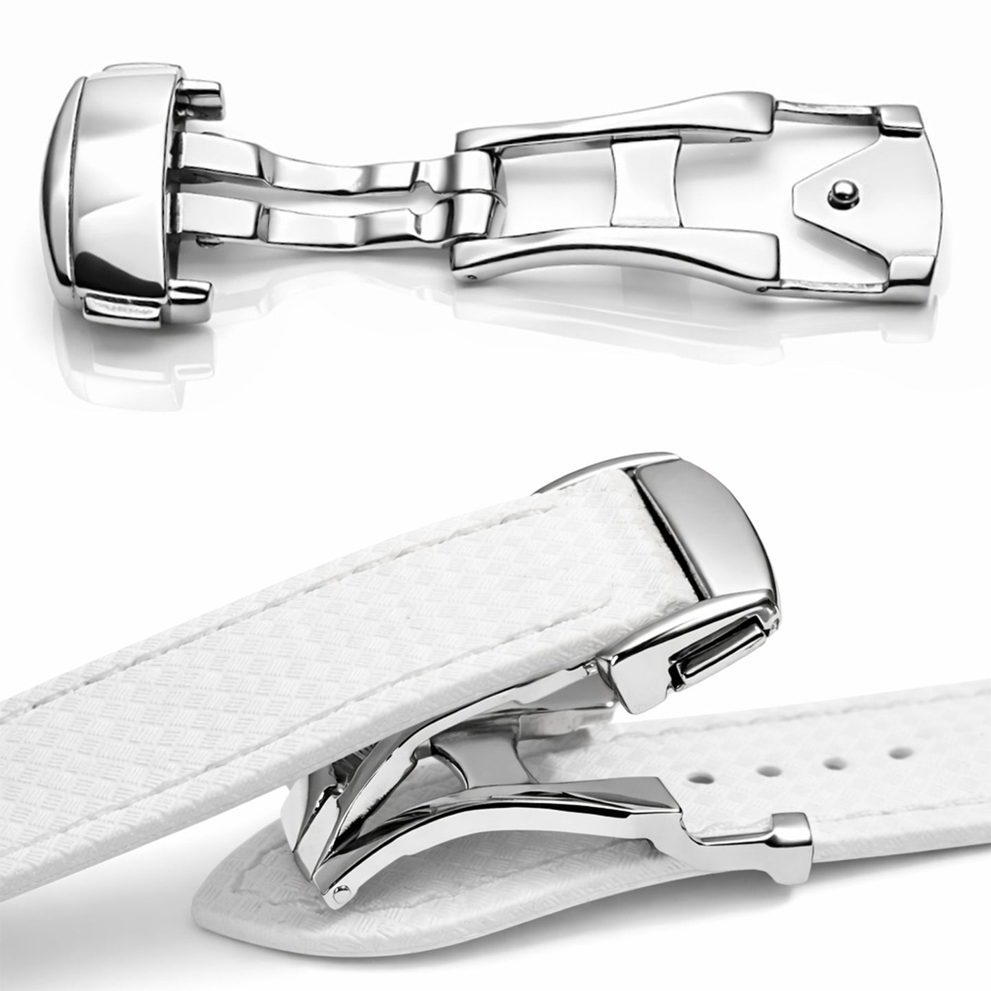 Deployant Buckle with Pin for Watch Strap – Mirror Polished Stainless Steel – Strap Thickness ≤ 3.0mm – 1 Pc