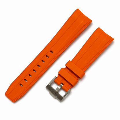 21mm FKM Rubber Strap compatible with Rolex Explorer II 216570 - Premium