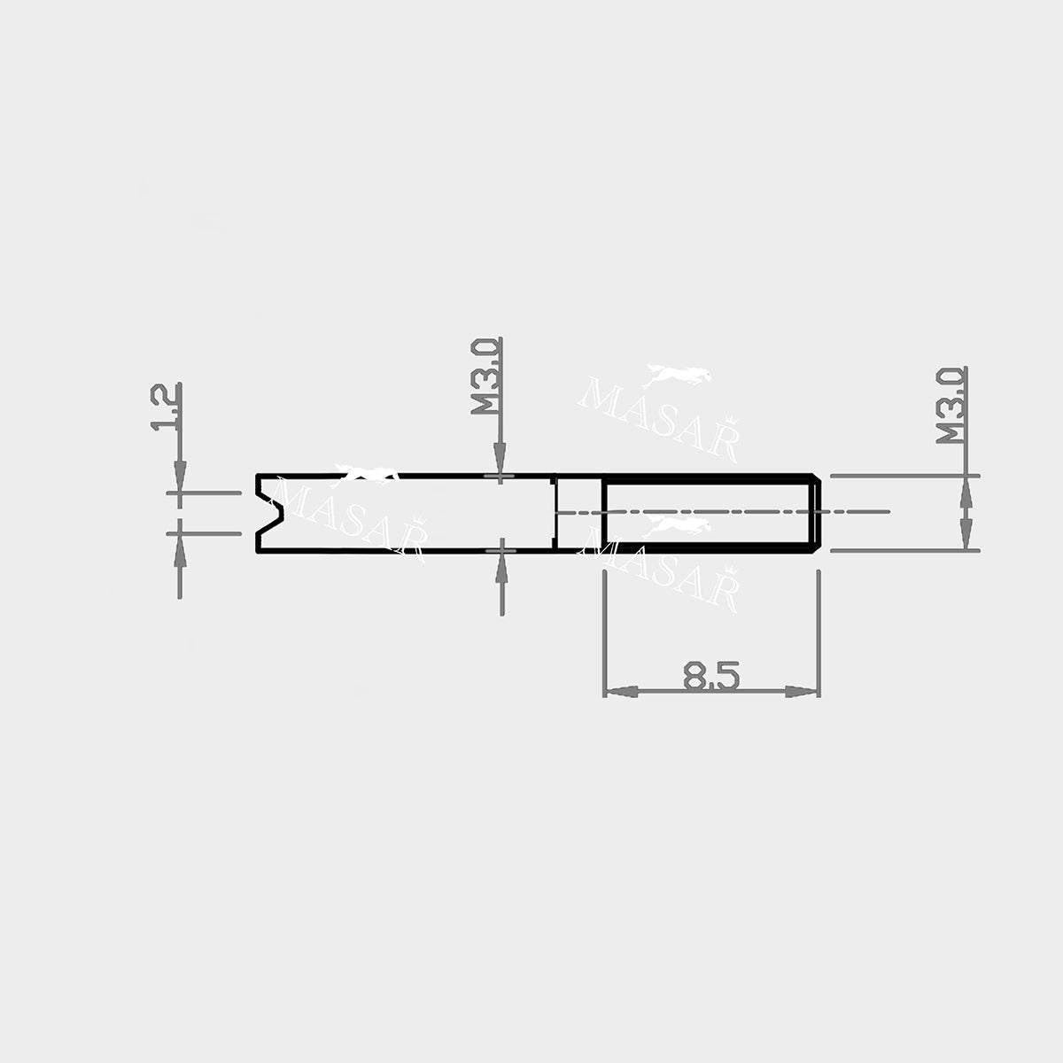 Horquillas para herramientas de primera calidad Masar XT: barras de resorte para correas de reloj, delgadas o anchas, acero inoxidable 420F