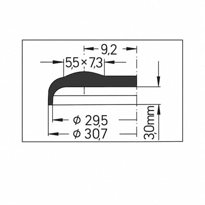 Verre acrylique 30,7mm pour Rolex 16000, 16003, 16013, 16014 - 1 Pc