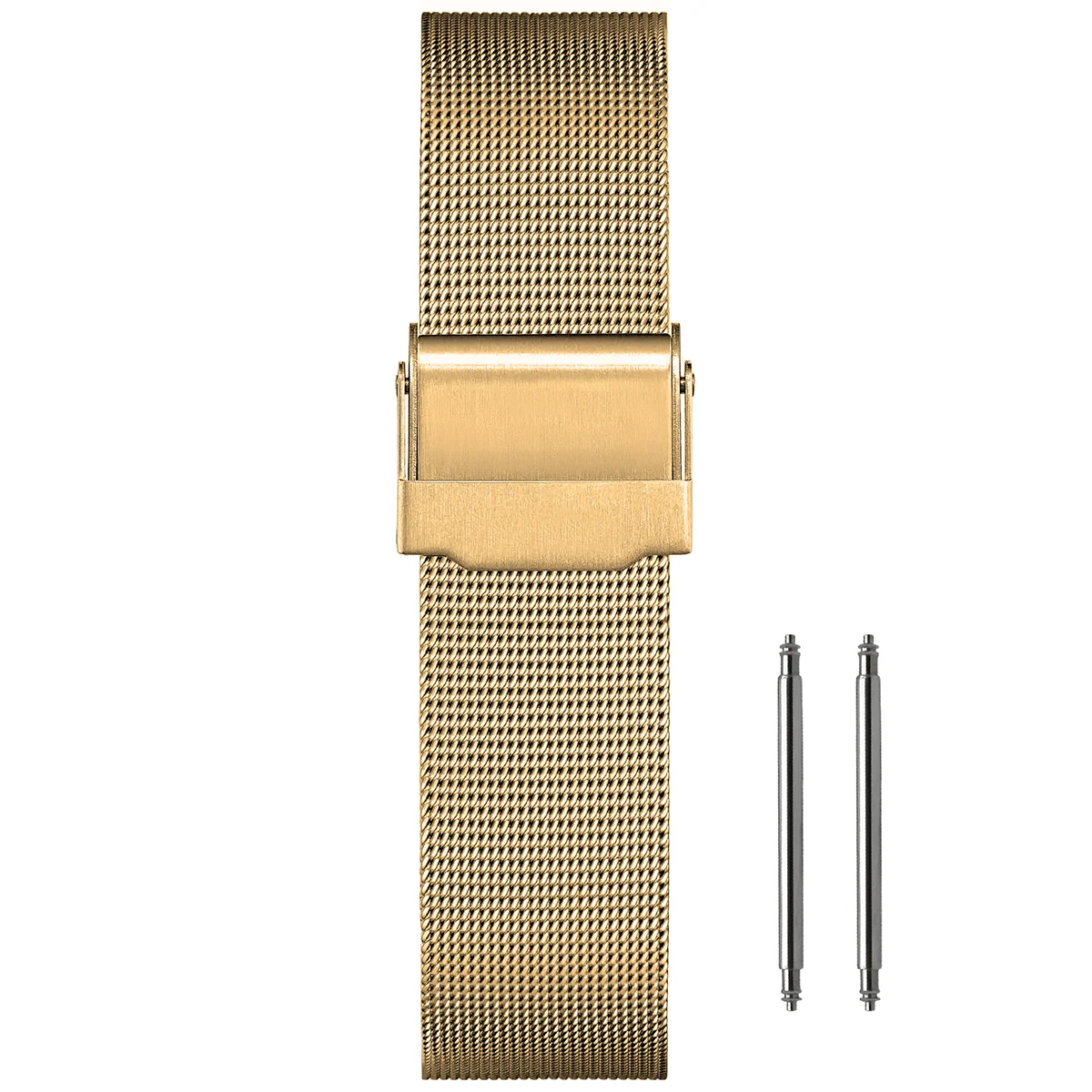 Gold Milanese Mesh Watch Strap, Fine Mesh, 0.4mm Diameter - Universal