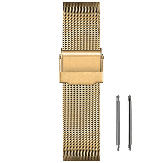 Bracelet de montre Maille Milanaise Or Mesh Fine Ø 0,4mm - Universel