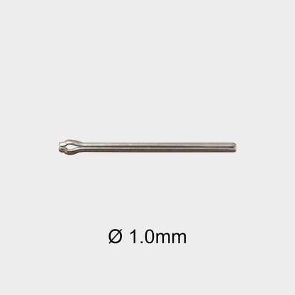 Masar Premium Ø 1,0 mm 1 mm - Pasador partido - Correa de reloj - Acero inoxidable 316L - 2 piezas