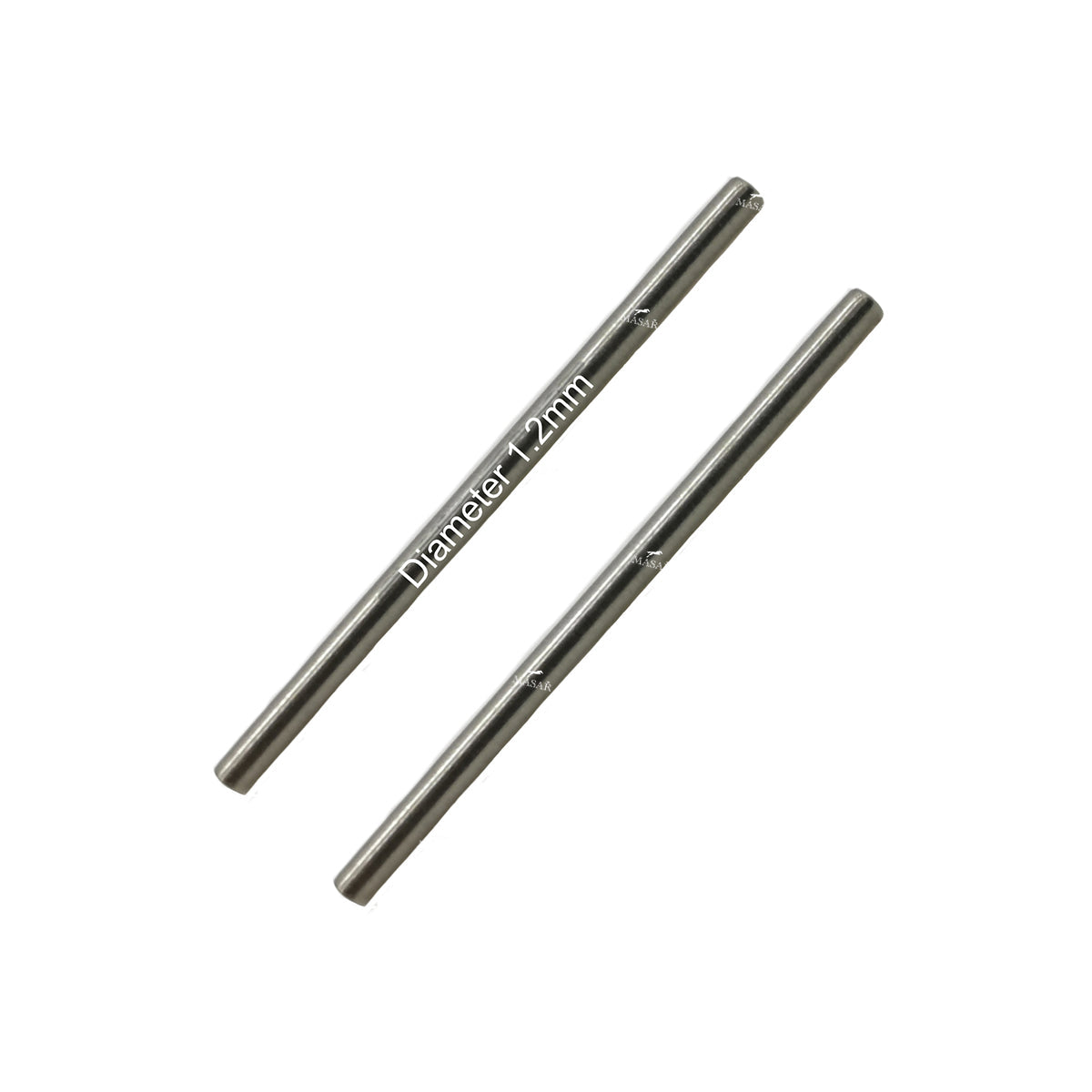 Perno di giunzione Ø 1,2mm - Barra tonda piena per bracciale di orologio - Acciaio inox 316L - 2 Pz