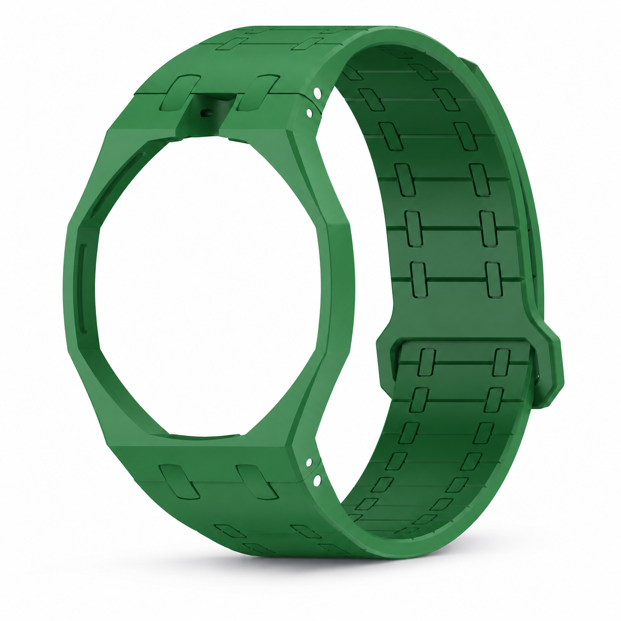 Silicone bracelet compatible with Swatch Royal Pop x AP - Pin buckle → crown at 12 o'clock - Magnetic