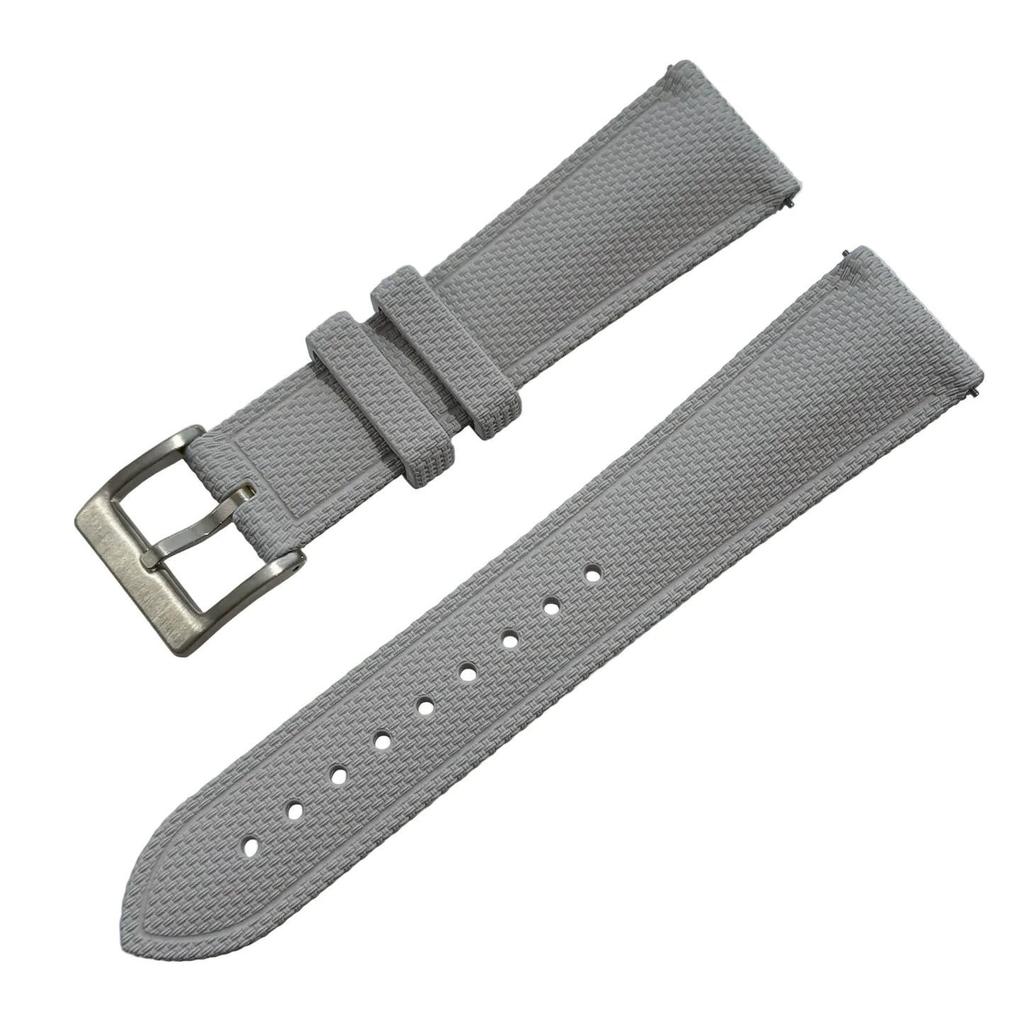 FKM Rubber Watch Strap - Sailcloth Texture - Quick Release - Pin Buckle - Universal