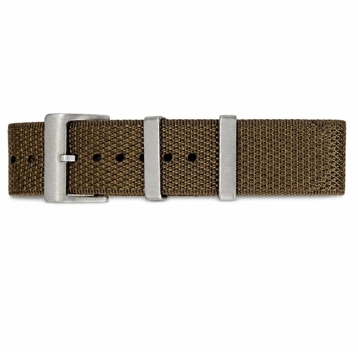 Masar Bracelet Nato Khaki Brun - Nylon 1,6mm / 28,5cm