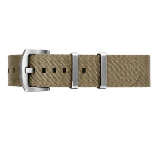 NATO Nylon Khaki Watch Strap / Satin Buckle - Flexible - Khaki - Men's