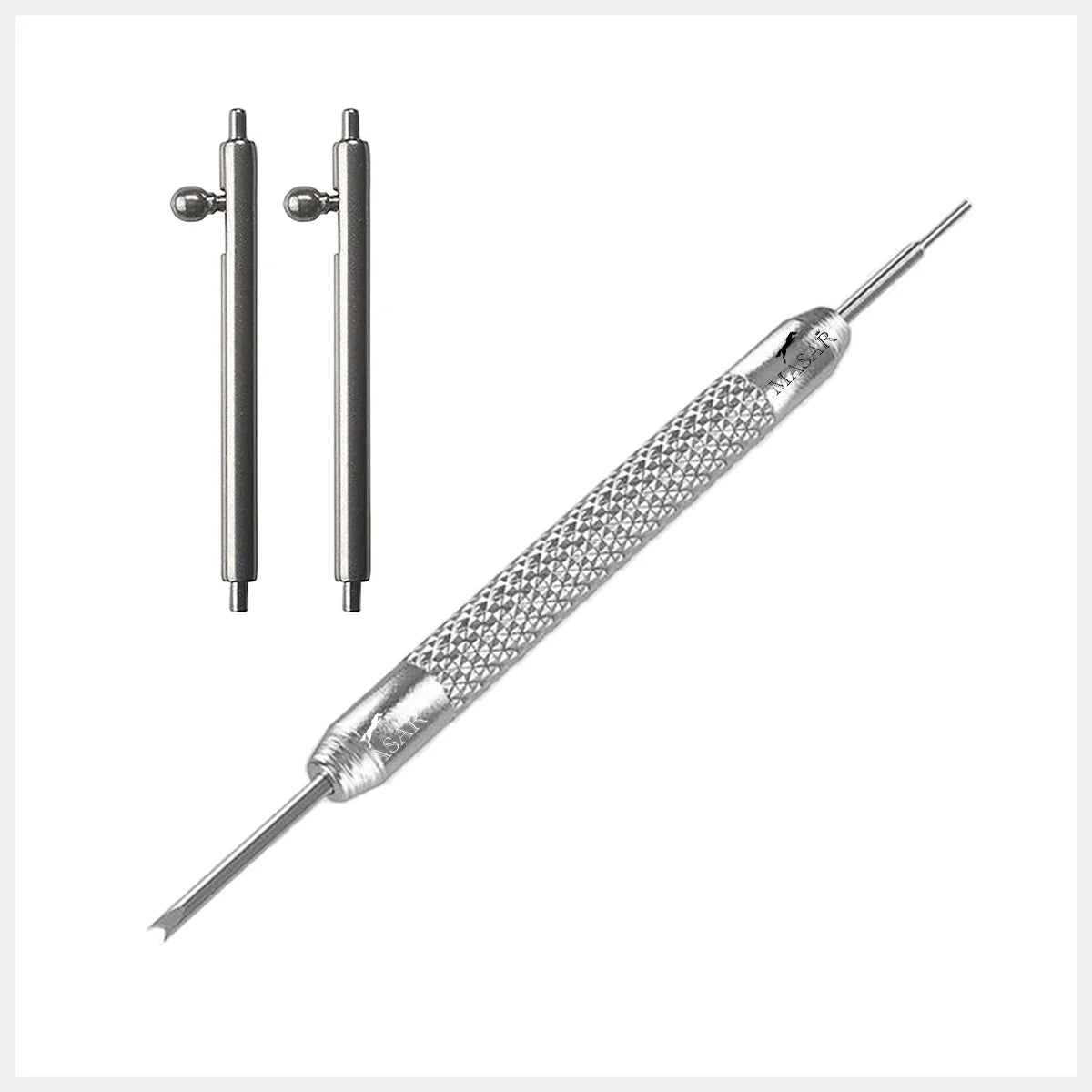 Masar Bracelet de Montre Milanais 17mm Rapide Argent - Mesh 0,6mm
