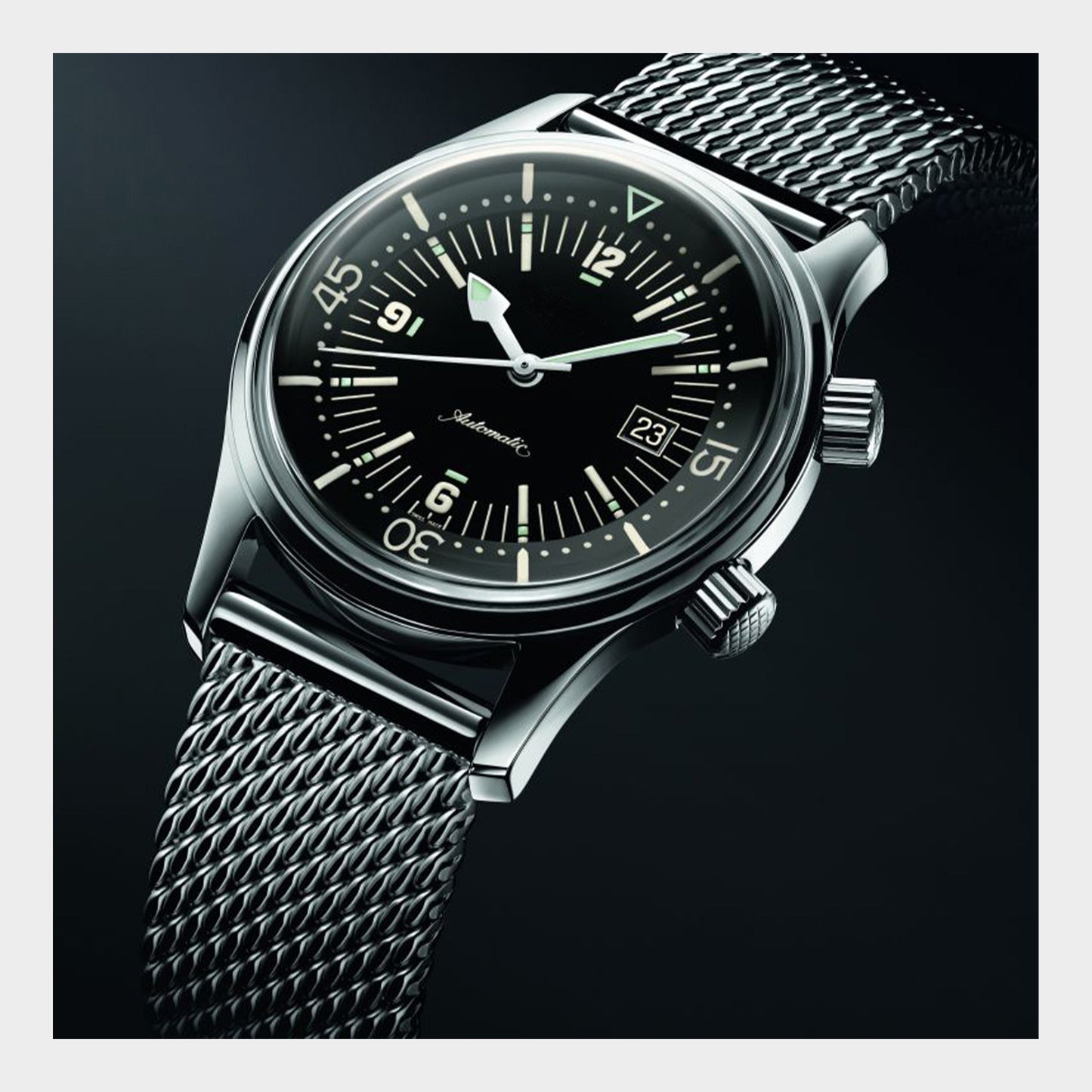 Cinturino per orologio da uomo in maglia milanese - Argento - Maglia BiG Ø 1 mm - Universale