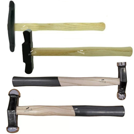 Martillos para cincelar y pulir (cabeza rectangular o redonda y plana) - 1 pieza