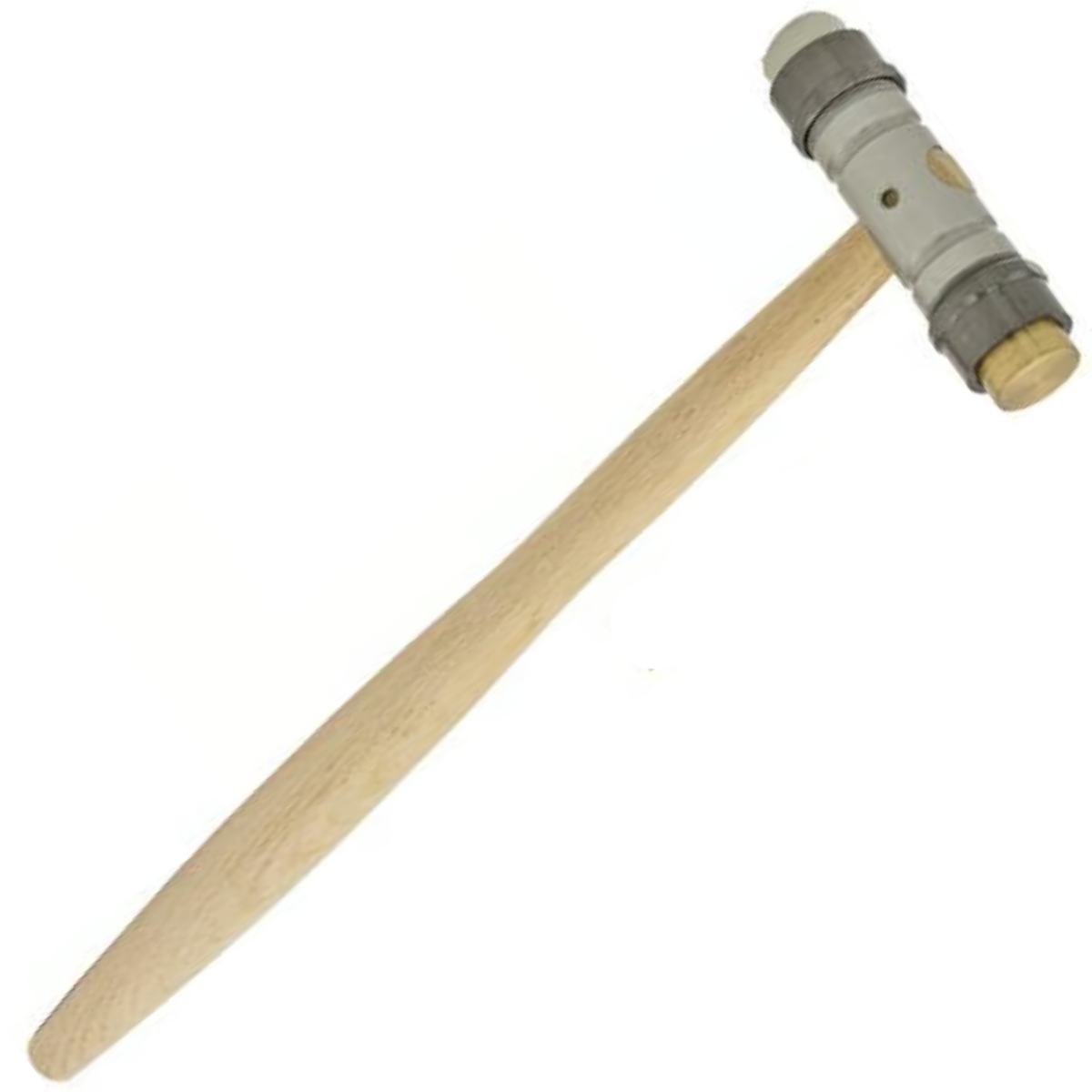 Masar Strumento Martello da orologiaio – testa in ottone, 102 g (235 x 65 x Ø 15 mm)