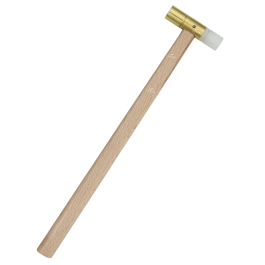 Masar – Martillo de relojero – Latón y plástico, 55 g (2 oz) x 51 x 13 mm – para dar forma y doblar metales – 19161