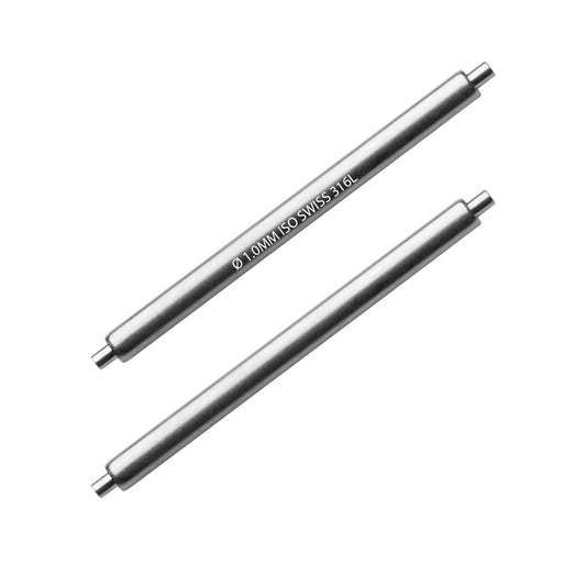 Masar 6mm a 22mm XSS Ø 1,0mm - Barrette a molla per cinturini per orologi - Acciaio inossidabile 316L - 0,5mm - Swiss Made - 2 pz